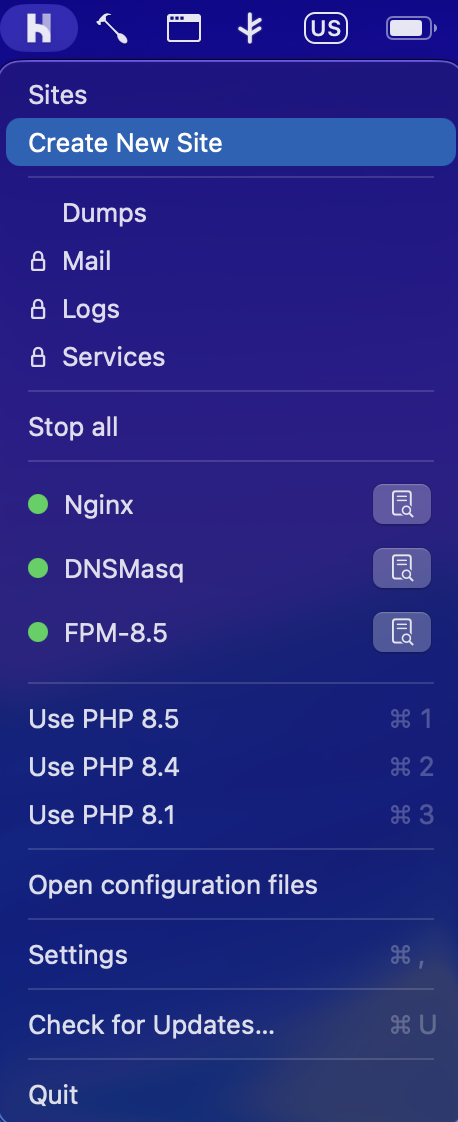 Herd - Create new site
